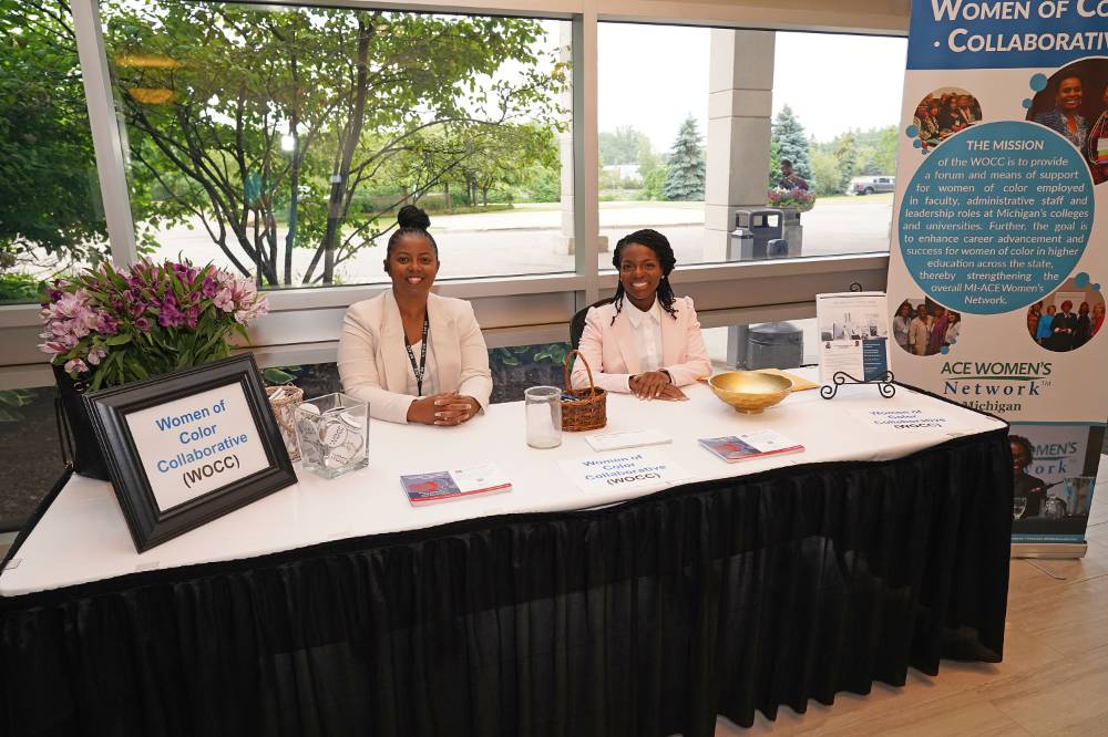 MI-ACE Women of Color Collaborative Welcome table